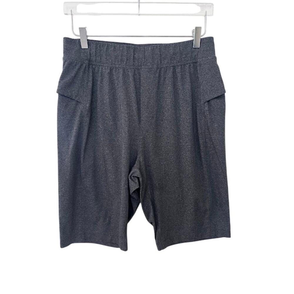 Lululemon Men's Athletic Gym Shorts L Heather Gray Stretch Athleisure
